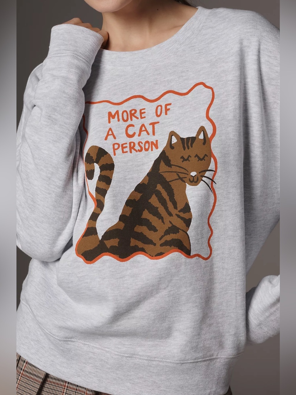 Maeve x Tulastra Studio Graphic Sweatshirt More of a Cat Person
